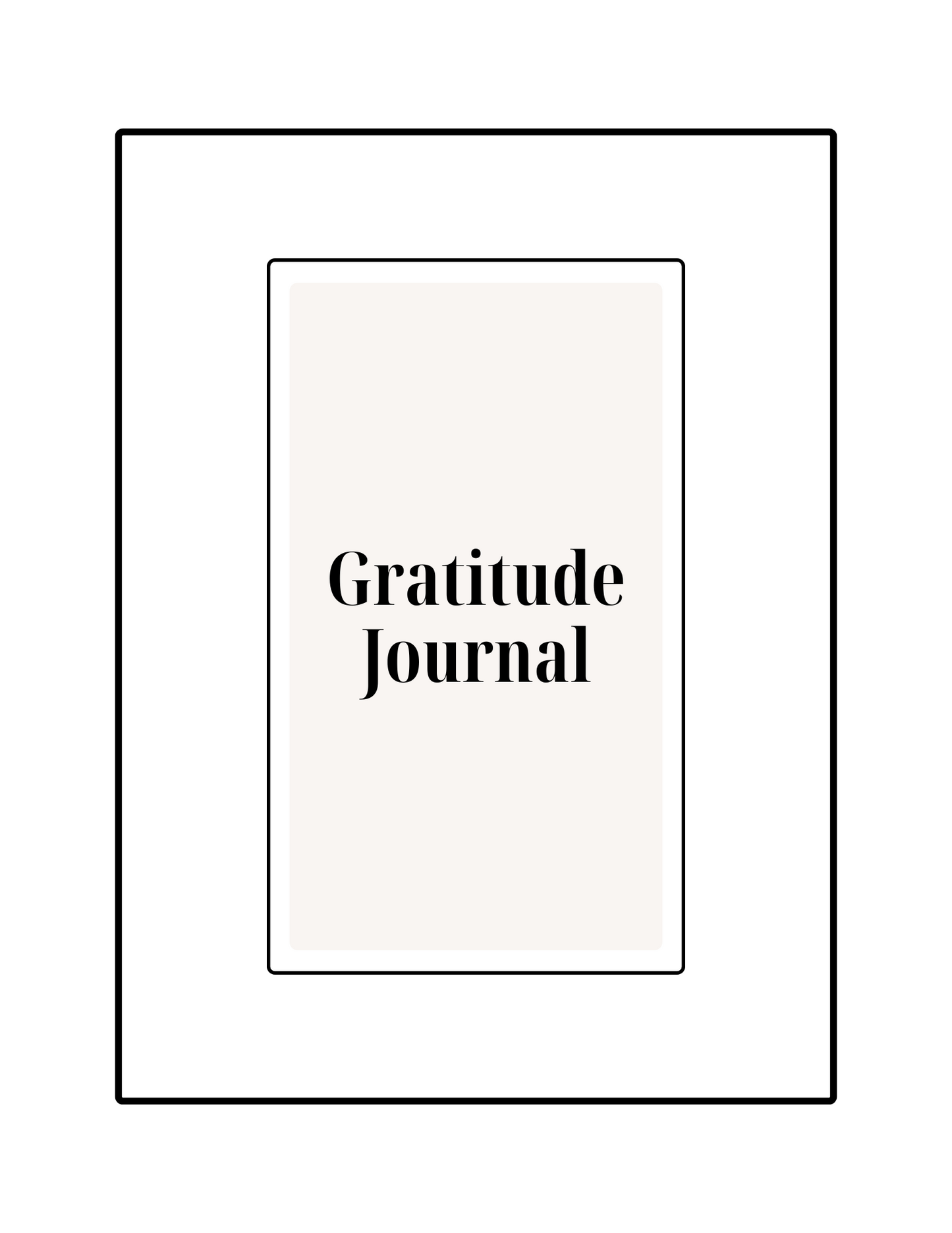 Gratitude Journal Cover – Printable Mindset and Manifestation PDF for Women
