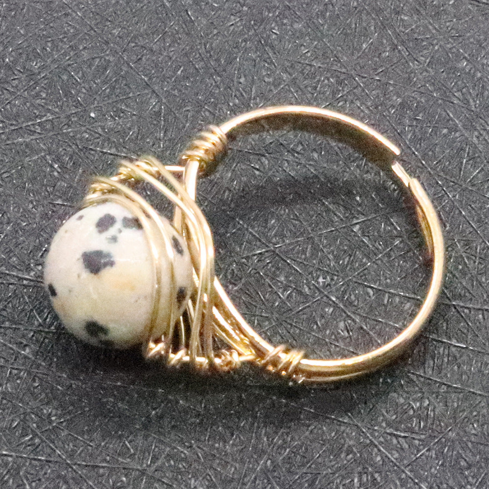 Speckled Crystal Ring