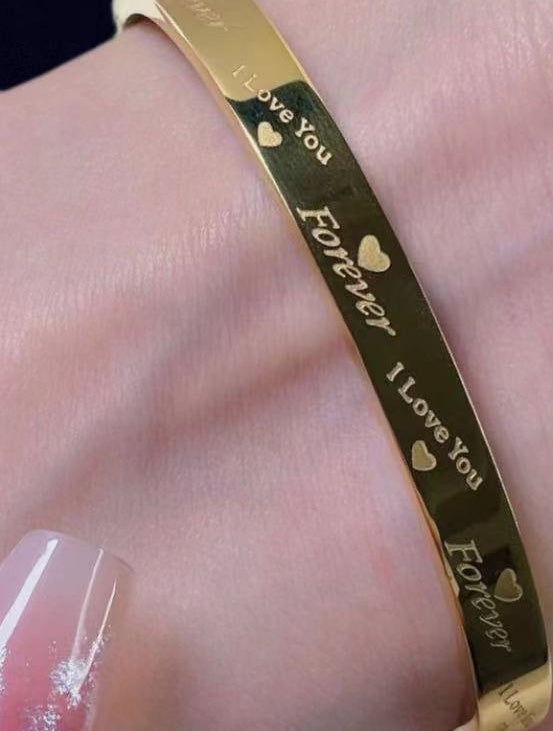 I Love You Forever - Stainless Steel Bracelet