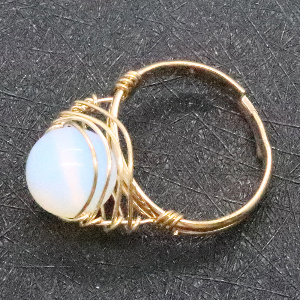 Speckled Crystal Ring
