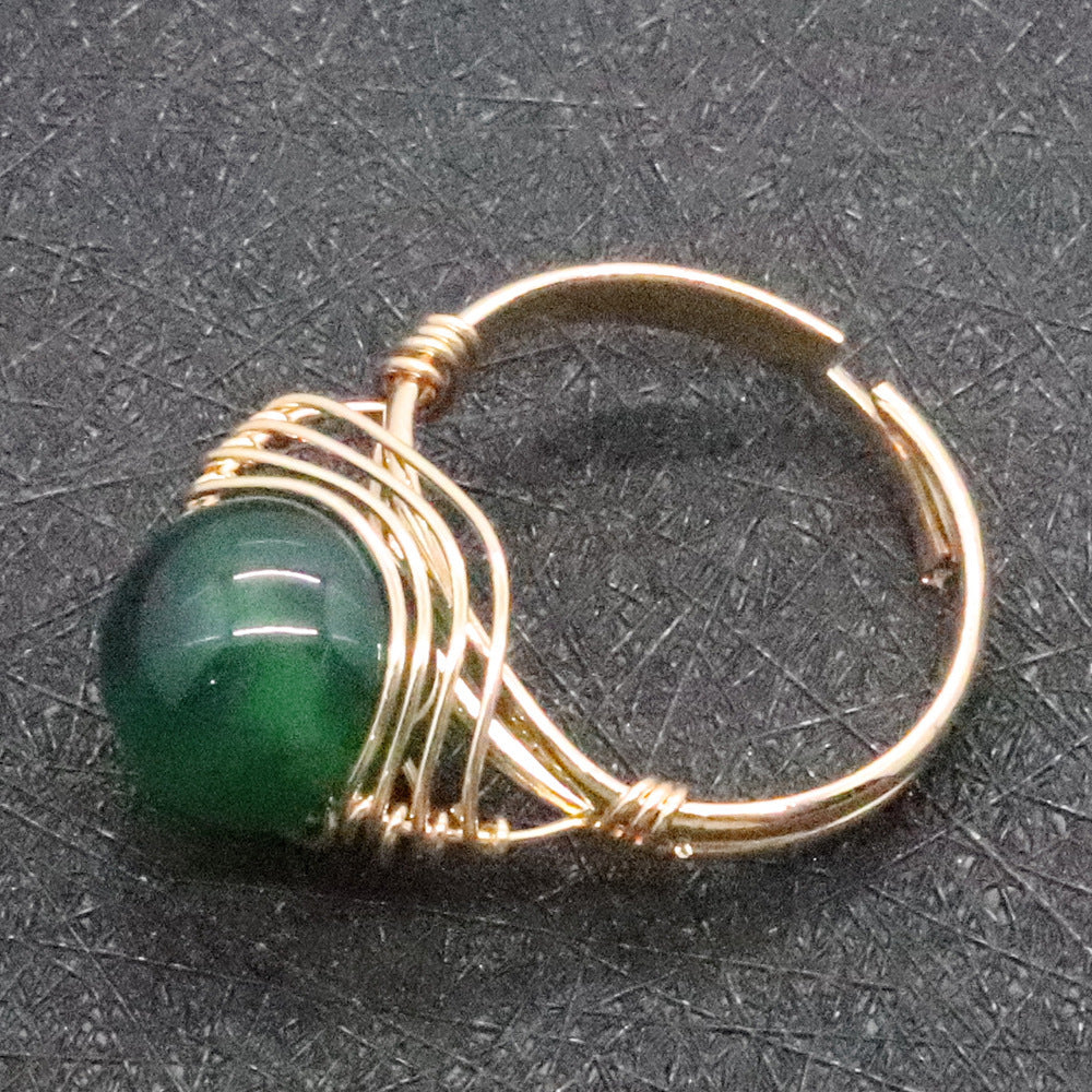 Speckled Crystal Ring