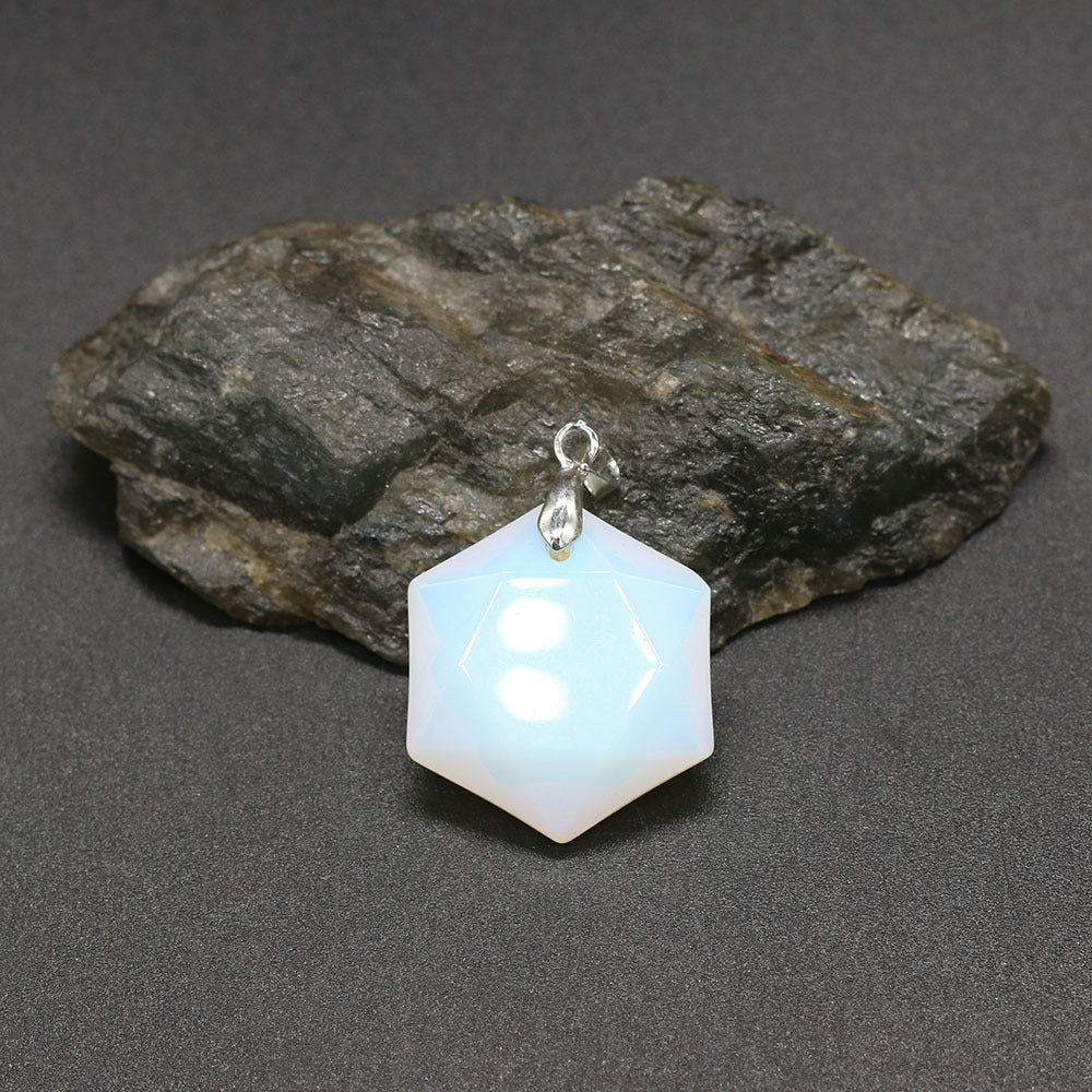 Polygon Semi-precious Stone Pendant