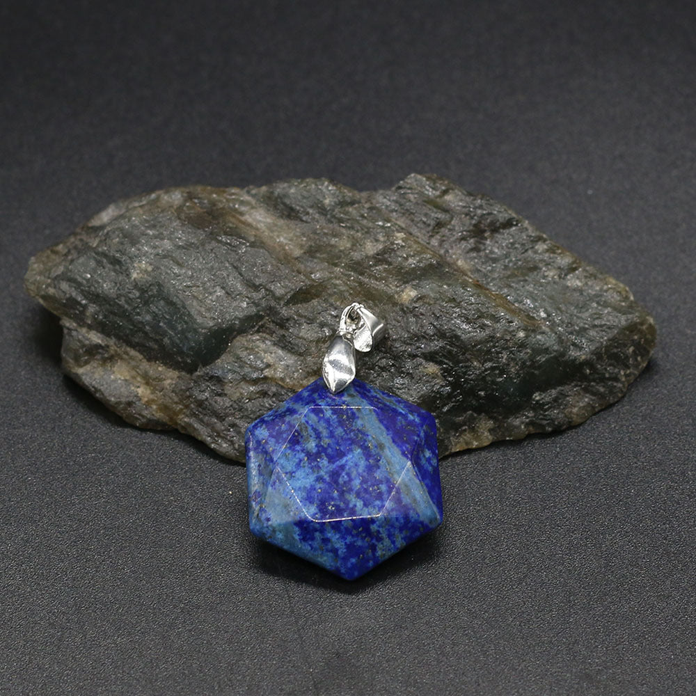 Polygon Semi-precious Stone Pendant