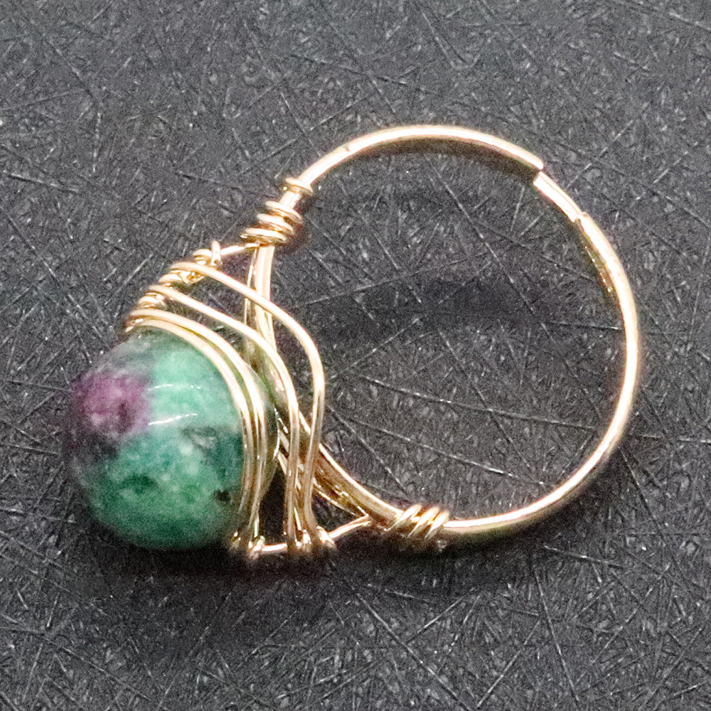 Speckled Crystal Ring