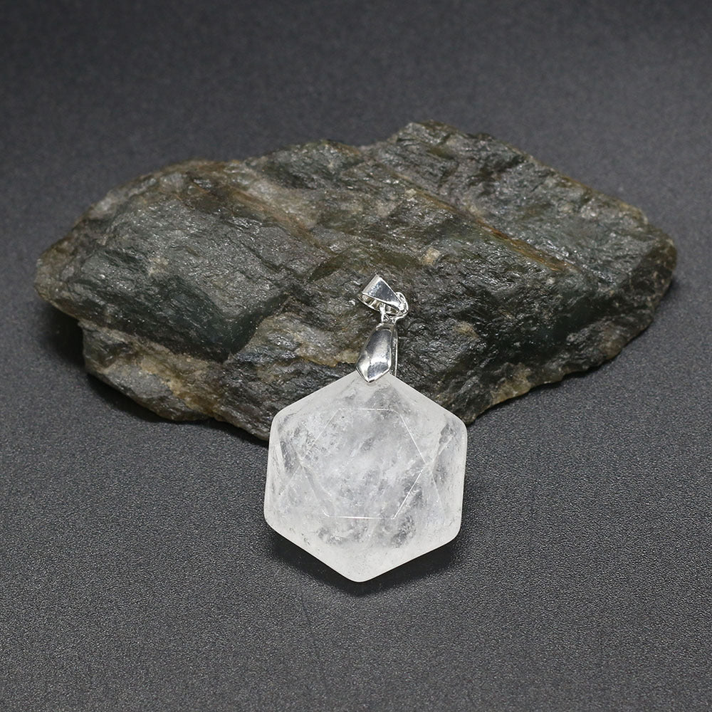 Polygon Semi-precious Stone Pendant