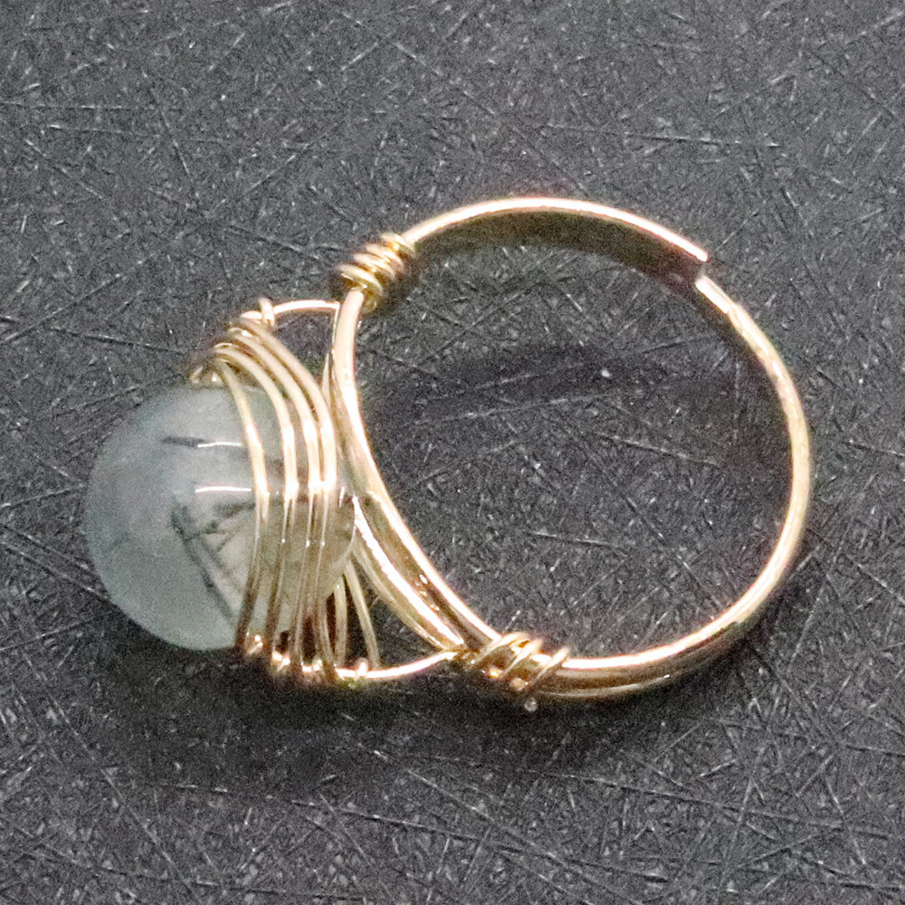 Speckled Crystal Ring