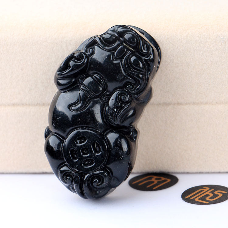Jade Black Tag Pendant
