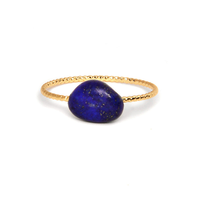 Women's Natural Stone Irregular Crystal Ring