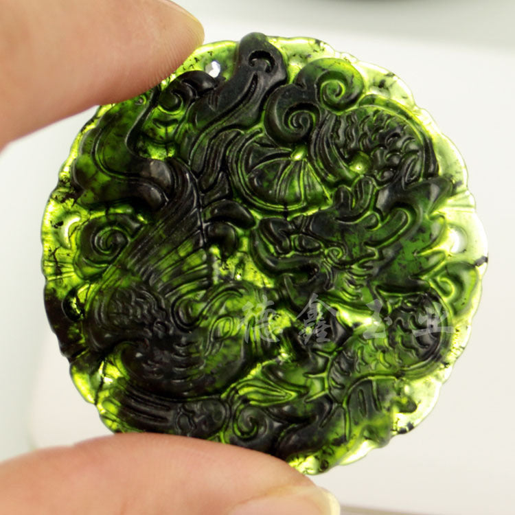 Jade Black Tag Pendant