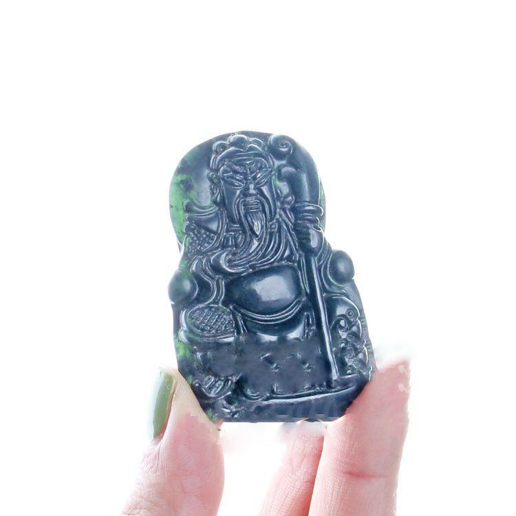 Jade Black Tag Pendant