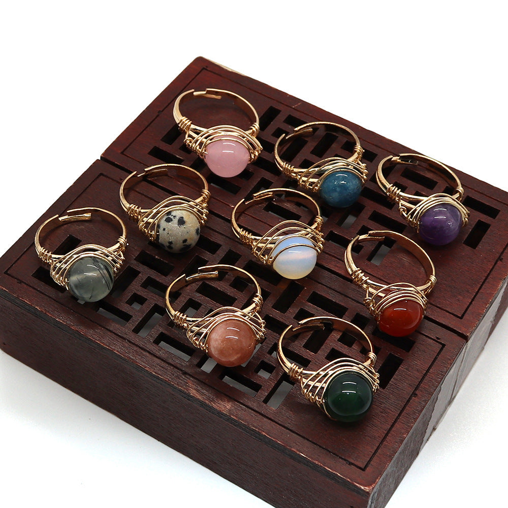Speckled Crystal Ring