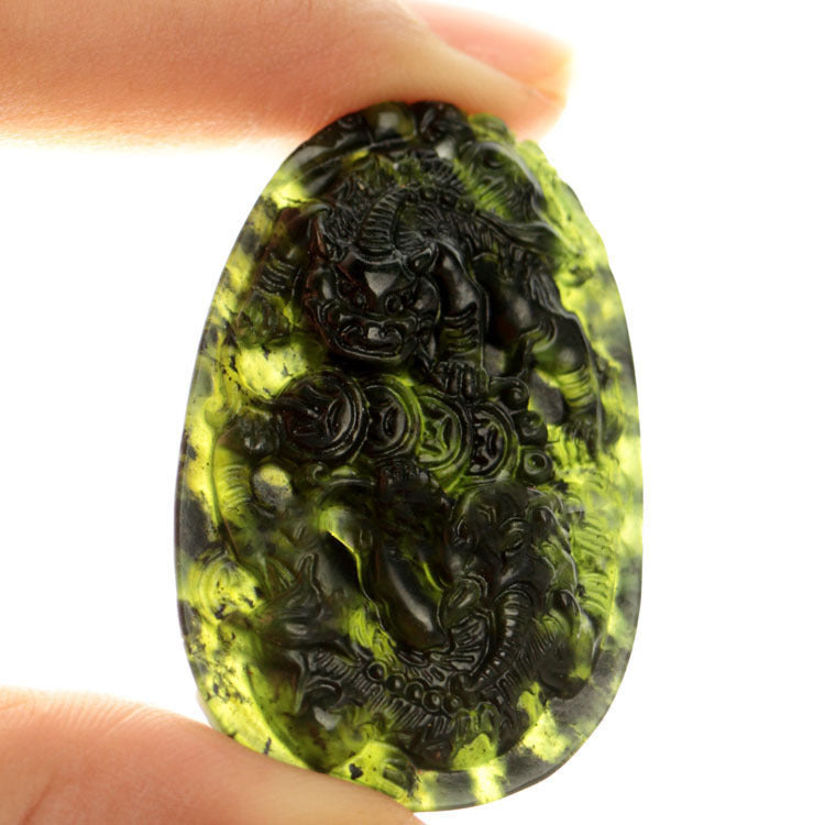 Jade Black Tag Pendant