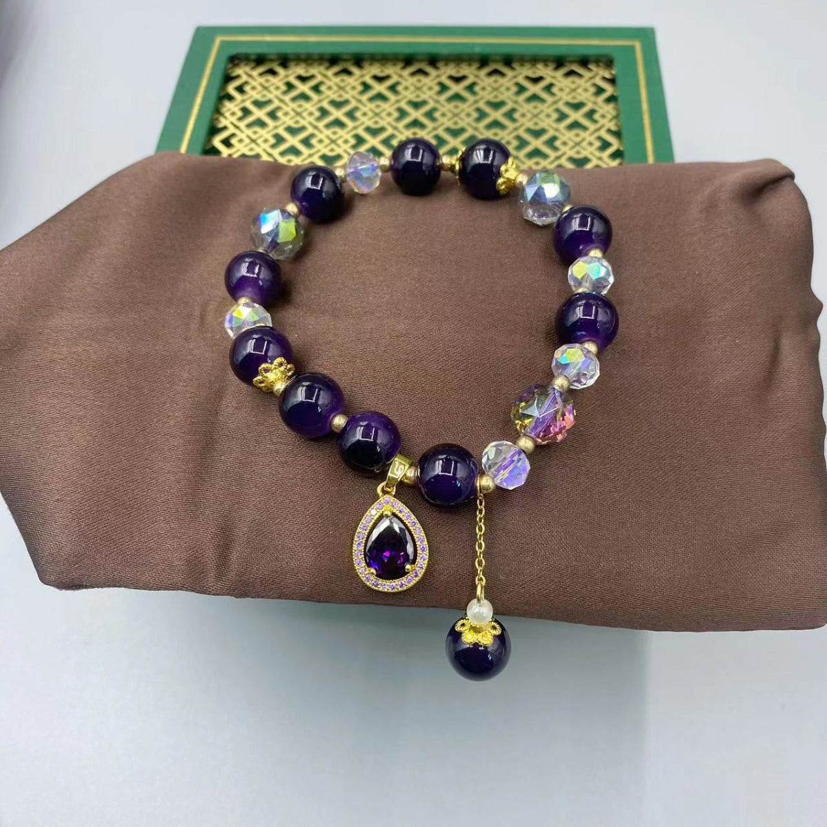 Amethyst Bracelet with charms