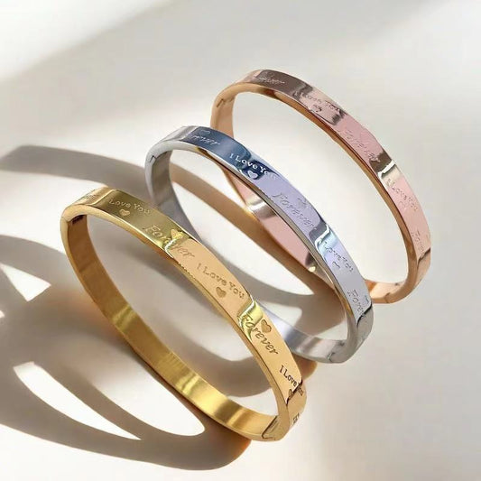 I Love You Forever - Stainless Steel Bracelet