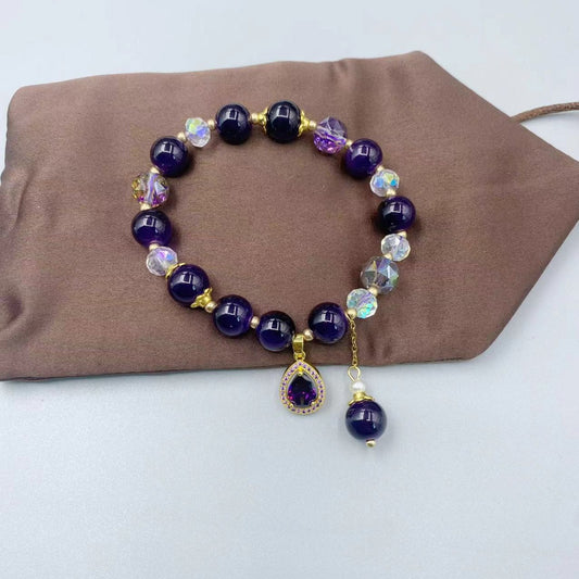 Amethyst Bracelet with charms