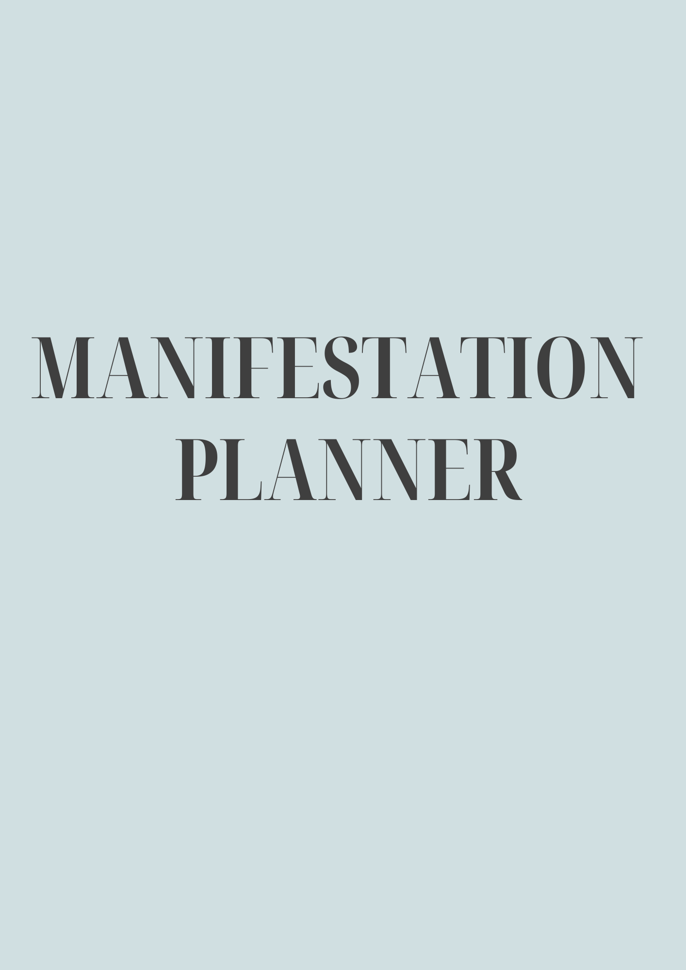 The Ultimate Manifestation Planner